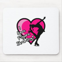 Single Skater, Hot Pink & Black Mousepad