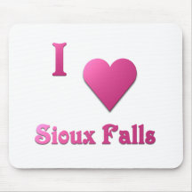 Sioux Falls -- Hot Pink Mouse Pad