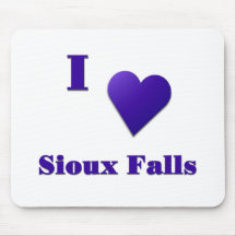 Sioux Falls -- Midnight Blue Mousepads