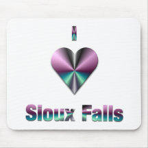 Sioux Falls -- Purple & Turquoise Mousepad