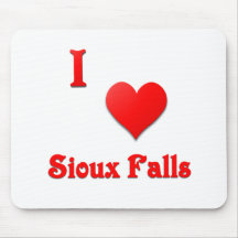 Sioux Falls -- Red Mousepad