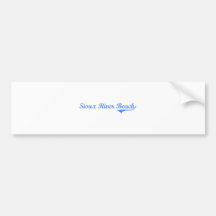Sioux River Beach Wisconsin Classic Design Bumper Sticker