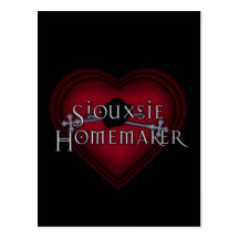 Siouxsie Homemaker Knitting (Red) Post Cards