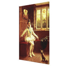 Sir Walter Raleigh's  First Smoke Gallery Wrapped Canvas