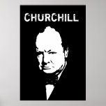 Sir Winston Black and White Posters