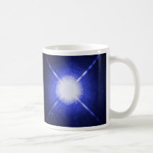 Sirius A and B - brightest glowing star Mug