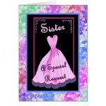 SISTER - Be Our Wedding Reader - Customisable Cards