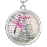 Sister DragonFly Vintage Necklace