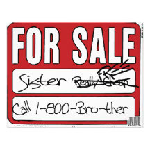 Sister for Sale Custom Invitation