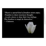 Sister Greeting Card Elegant Tulip cards