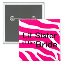 Sister Of The Bride Pinback Buttons