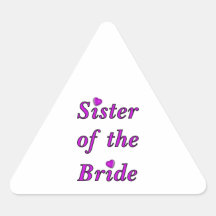 Sister of the Bride Simply Love Sticker