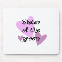 Sister of the Groom Mousemats