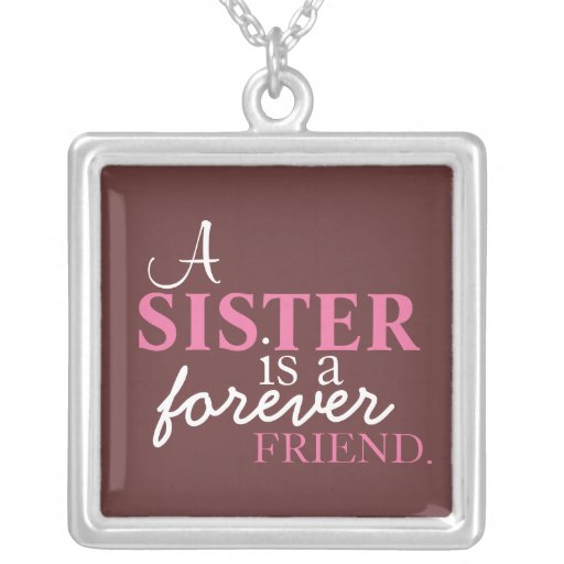 SISTER Sterling Silver Necklace