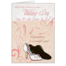 Sister Wedding Day Card with love