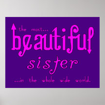 Sisters Birthdays Parties : Beautiful Sister Poster