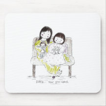 Sisters never grow apart mousepads