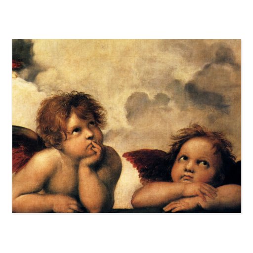 Sistine Madonna Angels by Raphael Sanzio Postcard
