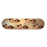 Sistine Madonna Cherubs Wallpaper Raffaelo Sanzio Skate Board