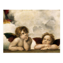 Sistine Madonna Detail, Raphael Post Cards