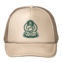 SITTING BUDDHA MEDITATING PEACE MESH HATS