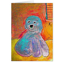 Sitting Dog #2 Greeting Card