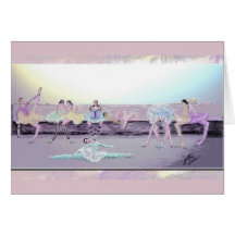 Sitting On Bench Between Acts Greeting Card