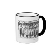 Six cowgirls at Cheyenne Frontier Days. Coffee Mugs
