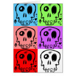 Six Random Skulls Greeting Card