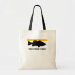 "Size Does Matter" - Funny bass fishing Canvas Bag