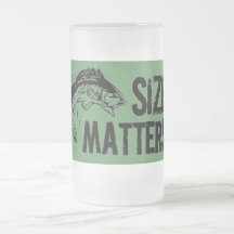 Size Matters! Funny Fishing Design Coffee Mug