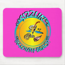 Sizzlin in South Beach Mouse Pads