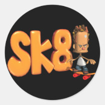 Sk8 Skateboarding stickers stickers