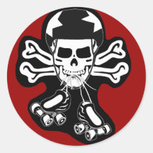 Skate or die round stickers