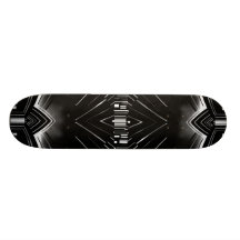 Skateboard Art Deco Black White