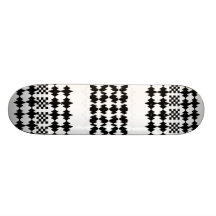 Skateboard Black White Strike Check 2