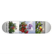 skateboard flower roses