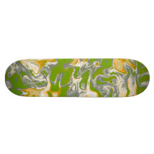 Skateboard Green Break Up Melt