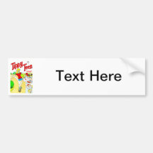 Skateboard Teen Girl Cartoon Bumper Stickers