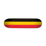Skateboard with flag of Belgium
