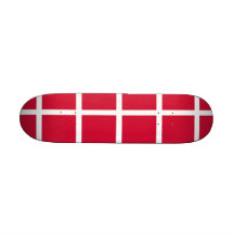 Skateboard with flag of Denmark