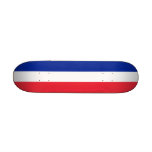Skateboard with flag of France