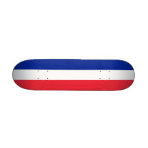 Skateboard with flag of France