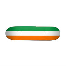 Skateboard with flag of Ireland