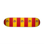 Skateboard with flag of Spain