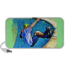 Skateboarding in the Bowl PC Speakers