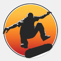 Skateboarding stickers stickers