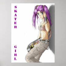 Skater Girl Poster