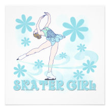 Skater Girl Tshirts and Gifts Personalized Announcements