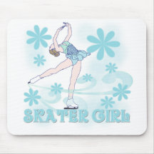Skater Girl Tshirts and Gifts Mouse Pads
